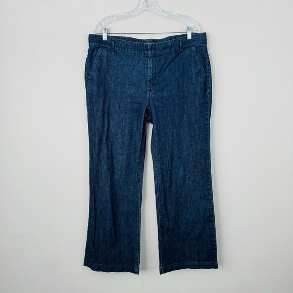 Eddie Bauer Modern Wide Leg Jeans Women’s Size 16 Tall - Picture 1 of 7